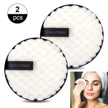 1/2pcs Reusable Makeup Remover Wipes Washable Cleansing Cotton Make Up Remove Towel Microfiber Face Reusable Make-up Disc Tools
