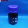 100ML amber glass reagent bottle with blue screw cap 100ml laboratory reagent bottle