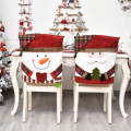 Xmas Elastic Dining Room Seat Chair Covers Christmas Chair Cover Stretch Slipcovers For Christmas Banquet Party Decor