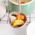 WSFS Hot 2 In 1 Hot Pot Dinnerware Porridge Soup Spoon With Filter Skimmer Kitchen Utensil Long Handle Colander pink