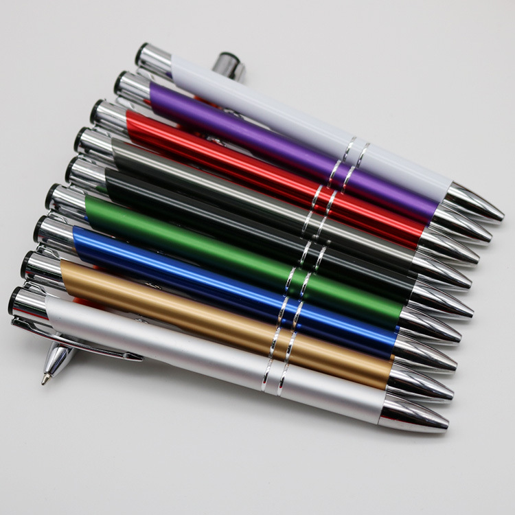 Promotional Business Gift Pen Metal Luxury Ballpoint Pen 1.0mm Personalized Custom Pens With Logo Stationery Logo text MOQ 50pcs