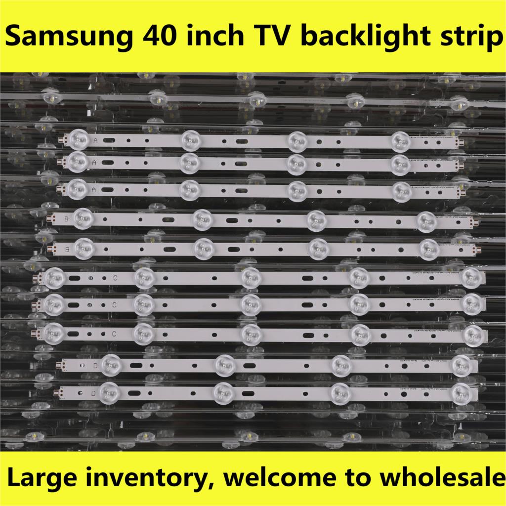 10pcs LED backlight Strip SVS400A73 SVS400A79_4LED 5LED ABCD Type for Samsung 40D1333B 40L1333B 40PFL3208T 40PFL3108T LTA400HM23