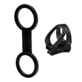 2 Pieces Flexible Detachable Clip Keeper & Dual Loop Retainer for Scuba Diving Dive Snorkeling Snorkel Mask