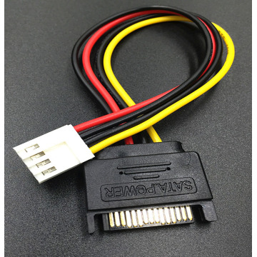 SATA 15Pin Male to 4Pin Female FDD Floppy Adapter Hard Drive Power Cables Cord 20cm D Port Small 4pin to SATA Power Cable