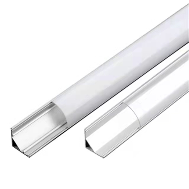 50CM U /V Styles LED Aluminium Profile for Under Cabinet LED Light Bar, Aluminum Channel Bracket Transparent/Milky Cover