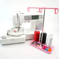 3 Spool Embroidery Thread Stand (Pink Color) Holder Embroidery Quilting Rack Sew Home Sewing Machine