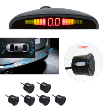 6 Sensors 22mm Car LED Backlight Display Parking Sensor Reverse Backup Radar Ultrasonic Detector Assistance Monitor System