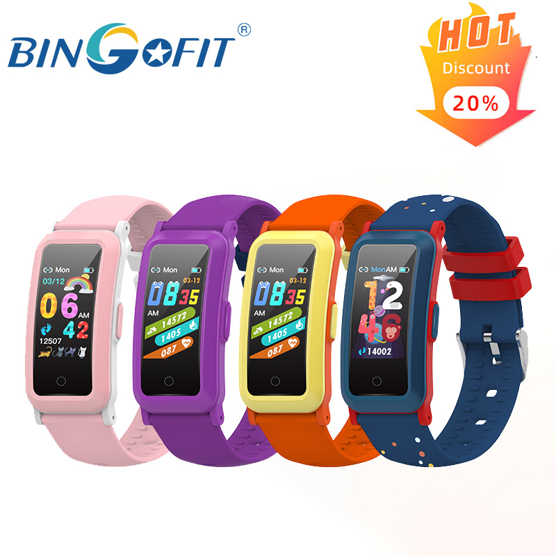 BingoFit FT907HR Smart Watch for Children Waterproof Kids Electronic Smart Bracelet Drinking Water Remind Heart Rate Tracker