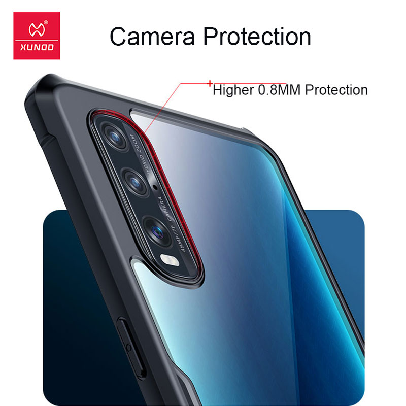 Case For OPPO Find X2 Neo Case XUNDD Shookproof Protective Cover Airbag Bumper Transparent Shell For OPPO Find X2 Lite Case