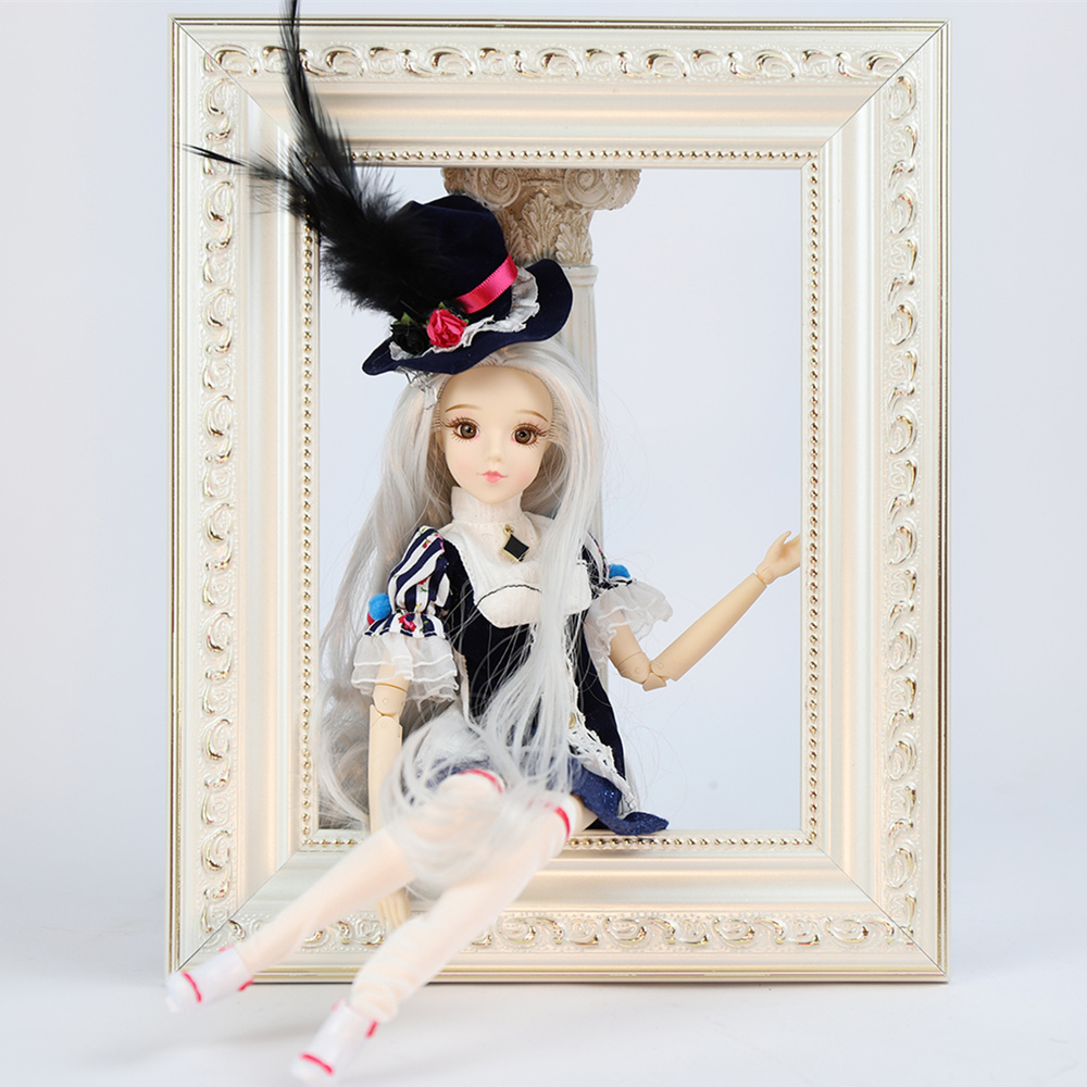 BJD 1/6 doll MM Girl Tarot Series 30cm Joint body doll Name is The Magician Grey white hair
