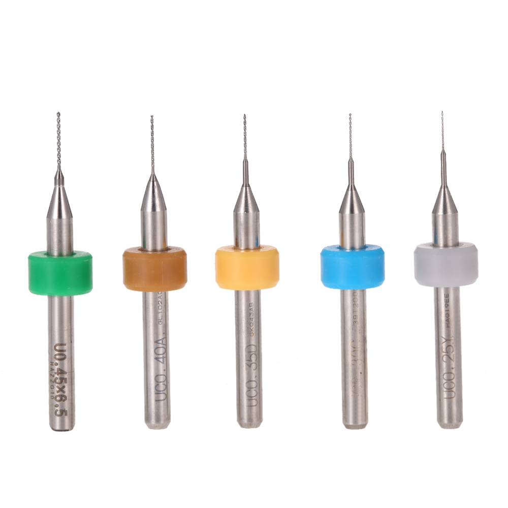 50pcs drill bits tools Tungsten Carbide Micro Drill Bits Set Engraving Tools for PCB Circuit Board 0.25+0.3+0.35+0.4+0.45mm