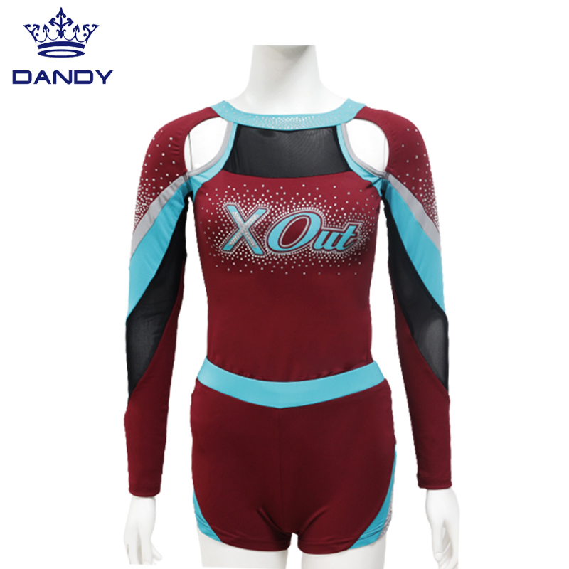 metallic cheer uniforms