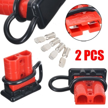 2pcs/lot 50A Battery Trailer Pair Charge Plug Quick Connector Connect Disconnect Winch Electrical Power Cable Connectors