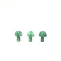 Cute Natural Green Jade Emerald Stone Mushroom Shaped Crystal Polished Healing Gift Natural Quartz Crystals
