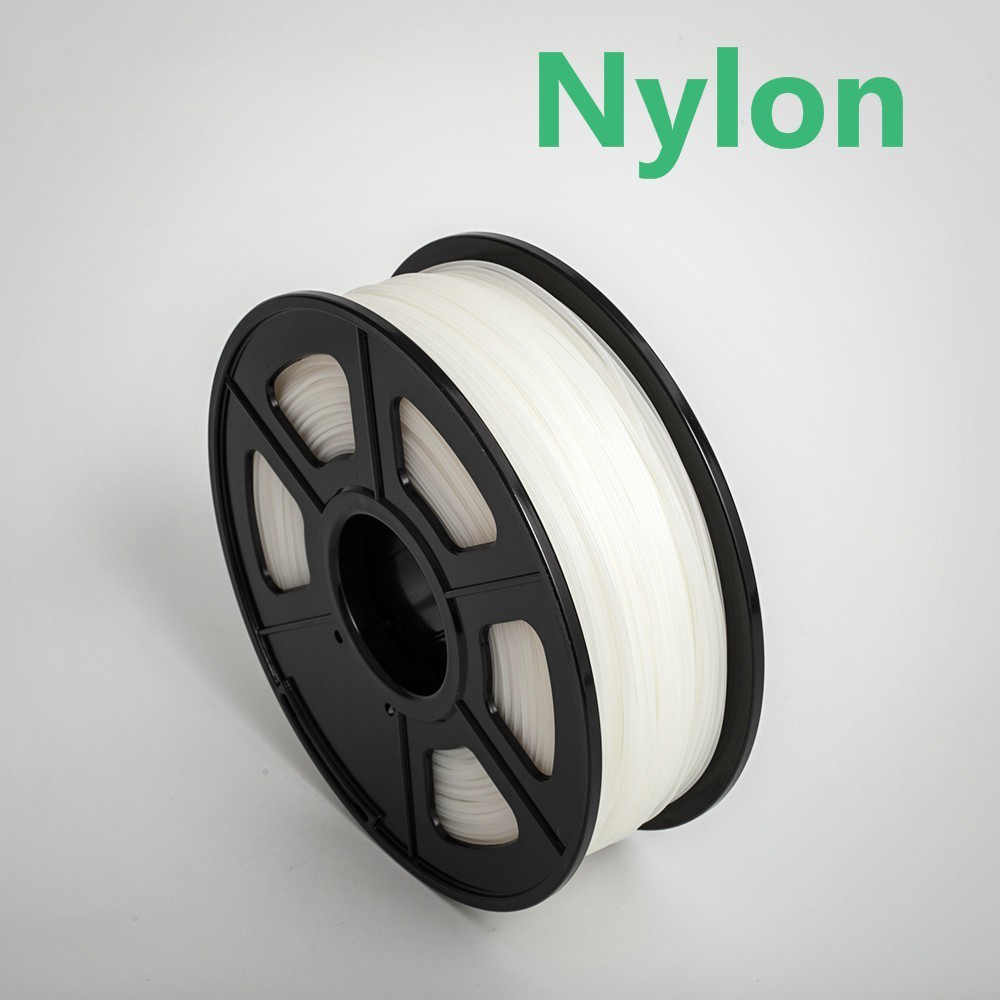 3D Filament PA Nylon 1kg 1.75mm 2.2 LBS Transparent Good Toughness 100% No Bubble FDM 3D Printer Printing Material with Spool