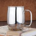 Large Capacity 1000ml Stainless Steel Wine Whisky Bar Beer Mug Double Wall Water Cup With Handle Portable Coffee Cup Drinkware