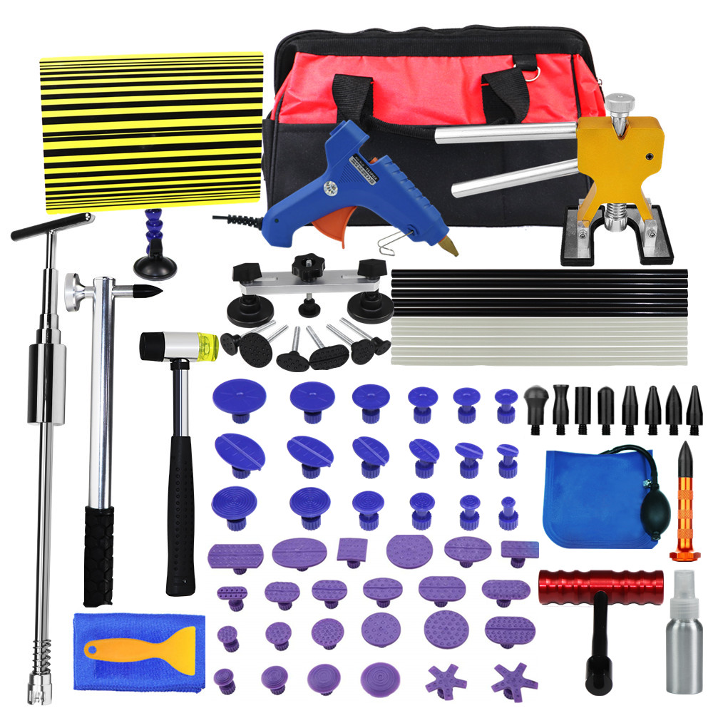 Tools Kit DIY Remove Dent Paintless tabs Repair Tool Car Dent Remover Reverse Hammer Straightening Pulling Dents Instruments