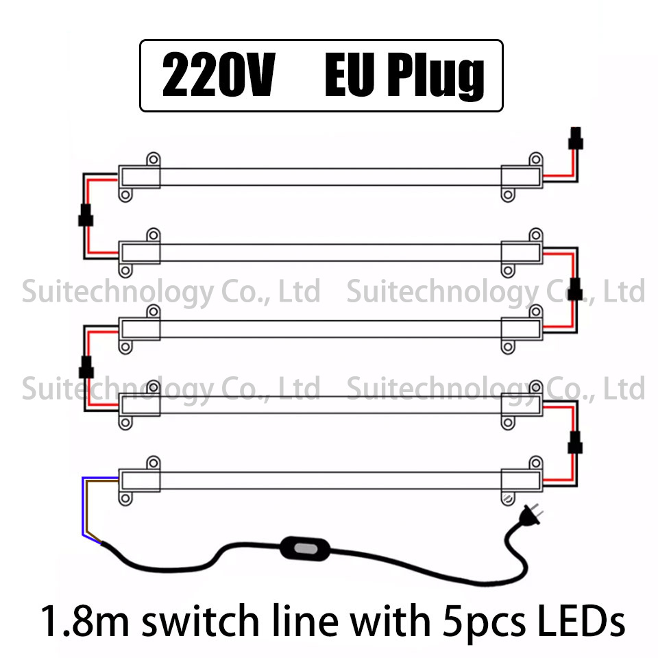 5pcs LED Tube AC 220V LED Bar Light High Brightness 20cm 30cm 40cm 50cm 60cm Energy Saving LED Fluorescent Tubes