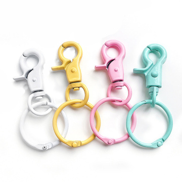 Hooks Red Blue Green Etc Plastic Lobster Clasp Key Chains DIY Handmade Jewelry Accessories KeyRing Creative Personality Gifts