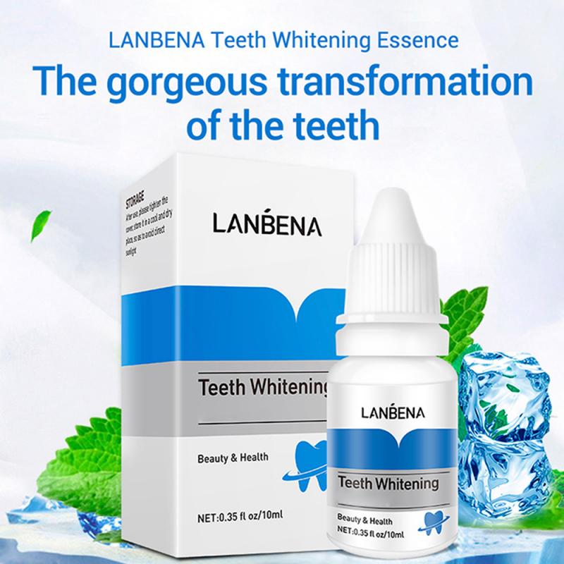 Hot LANBENA Teeth Whitening Liquid Oral Hygiene Cleaning Remove Plaque Stain Brighten Tooth Whitening Oral Hygiene TSLM1