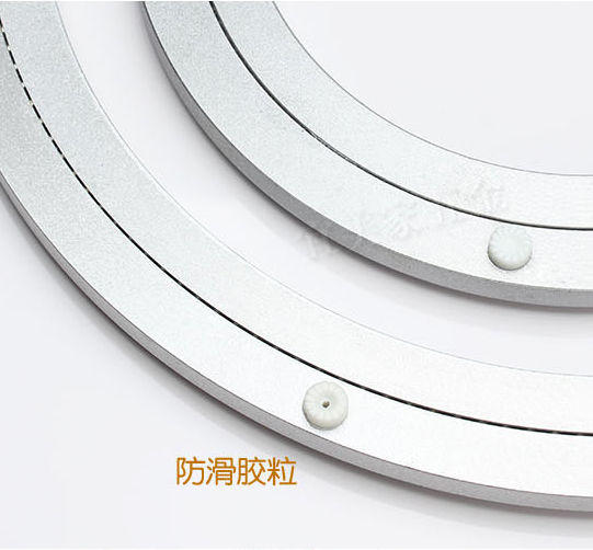 1 piece 24 inches 58cm Big Aluminium Alloy Swivel Plate for Kitchen Furniture Lazy Susan Turntable Dining Table