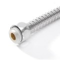 G1/2 Inch Flexible Shower Hose 1m/ 1.5m/ 2m Plumbing Hoses Stainless Steel Chrome Bathroom Water Head Showerhead Pipe