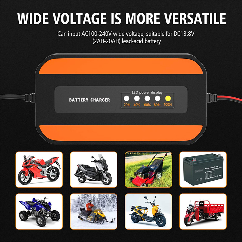 Car Battery Charger 12v 24v Fully Automatic Pulse Repair Smart Battery Charging Unit for Motorcycle Lead Acid Battery Charge