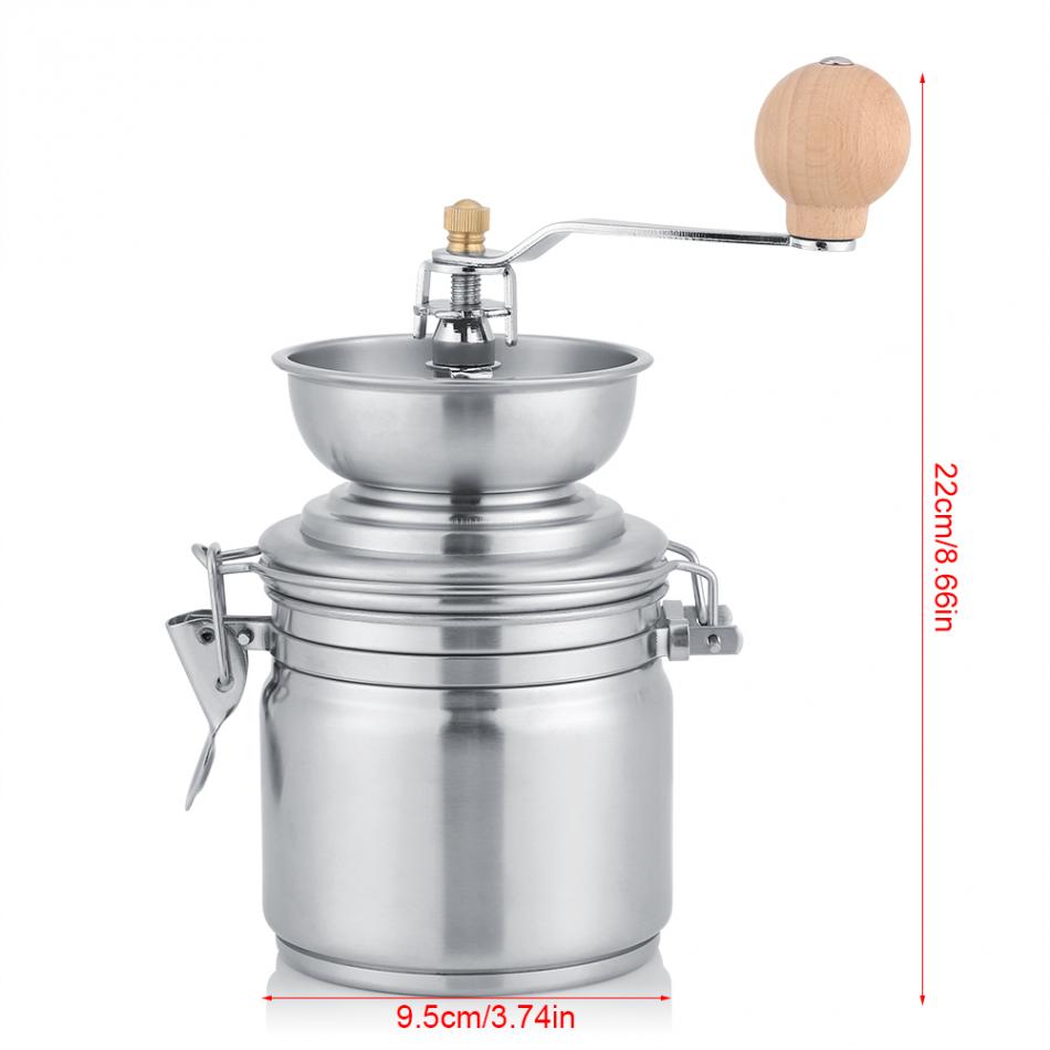 Stainless Steel Manual Coffee Grinder Spice Mill Hand Tool Coffee Bean Grind Molinillo Machine Coffee Bean Mill Kitchen Tools