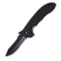 Black serrated blade