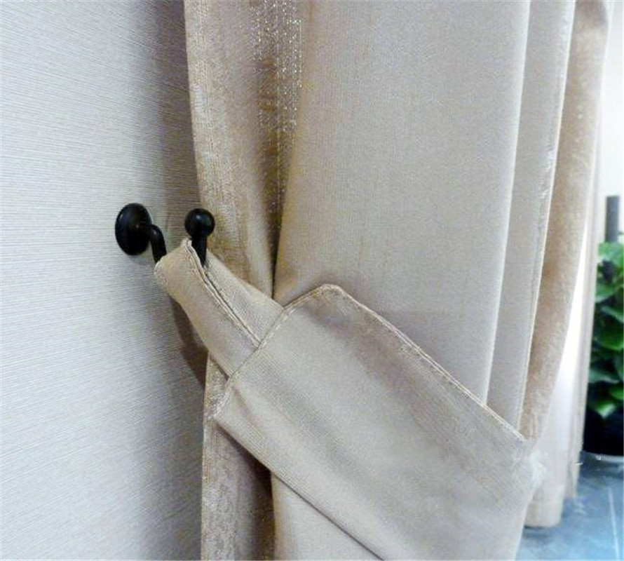 1Pcs European curtain holder wall hook Hanger Holdback Window Curtain Accessories white black
