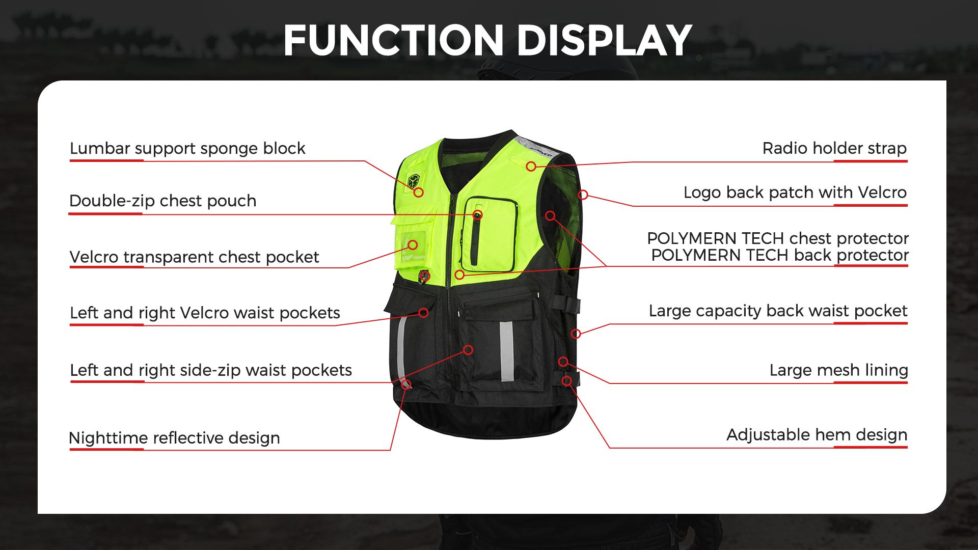reflective riding vest