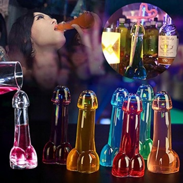 Creative Transparent Glass Cup Wine Glasses Genital Dick Penis Cocktail Glass Cup Mug Bottle Glass for Bar Decoration 2020 New