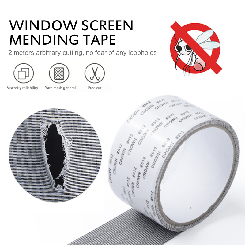 Window Net Repair Patch Anti-mosquito Mesh Sticky Wires Window Door Screen Kit Mosquito Net Patch Cover Mesh Window Hole Repair