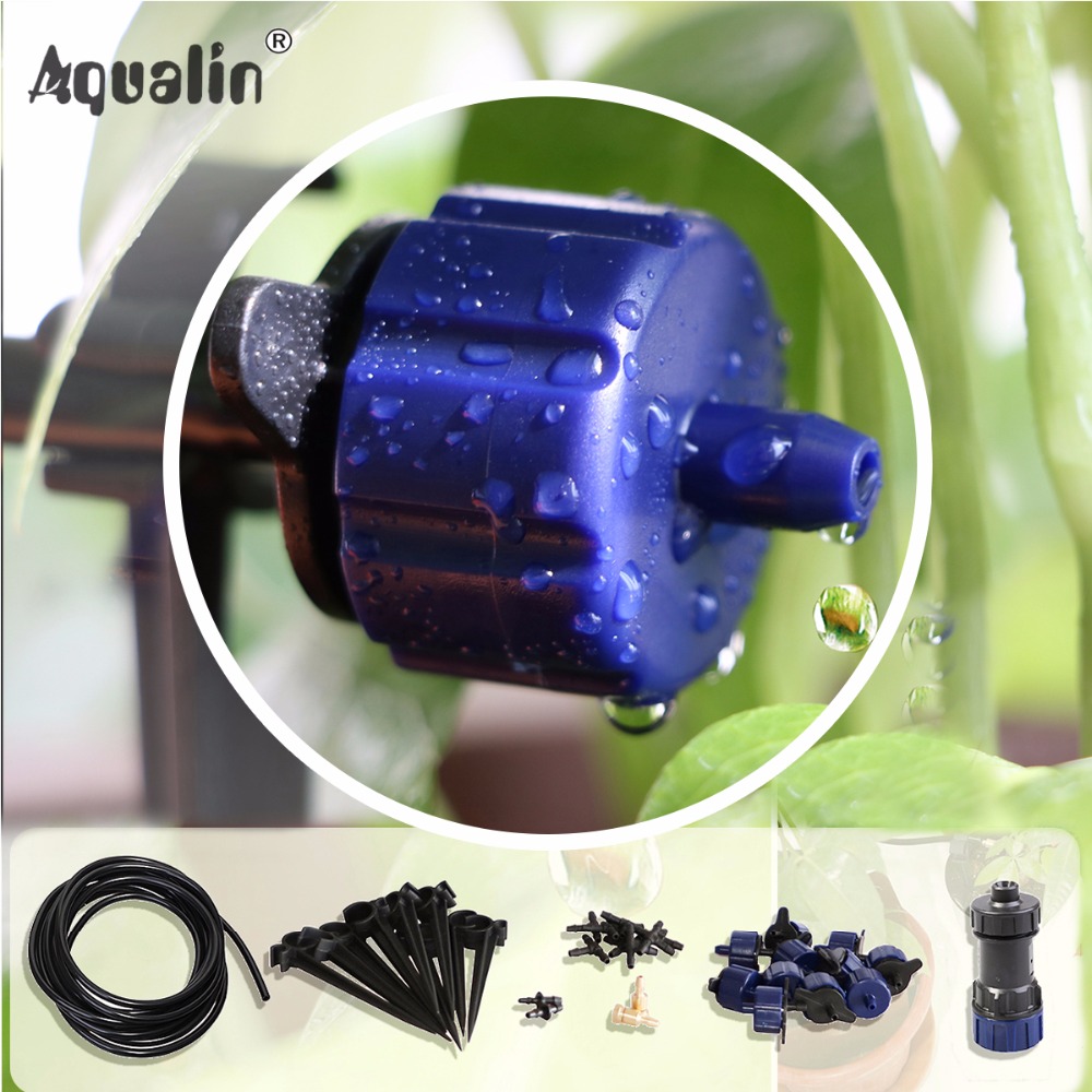 New Arrival 10m 4/7 Hose Automatic Drip Irrigation System Garden Drippers Watering Kits with Pressure Reducing Valve#26301-6