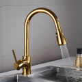 Kitchen Faucet Mixer Pull Out Kitchen Tap Single Handle Single Hole 360 Rotate Copper White/ Nickel/Gold Swivel Sink Mixer Tap