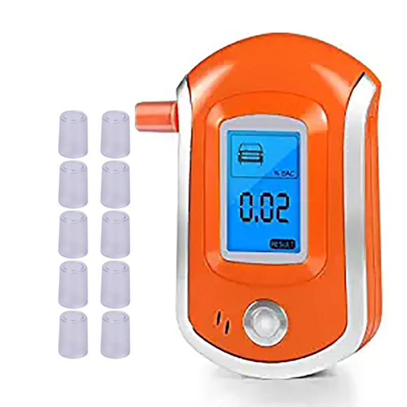 Alcohol Tester Professional Digital Breathalyzer Breath Analyzer with Large Digital LCD Display 11 Pcs Mouthpieces