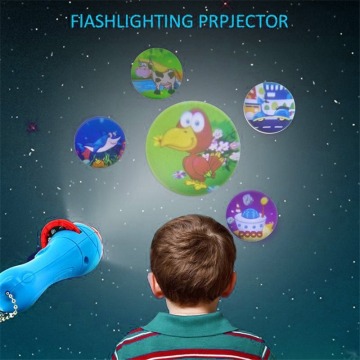 1PCS Baby Boy Girl Sleeping Story Flashlight Projector Lamp Toys Early Education Toy for Kid Birthday Xmas Gift Light Up Toy