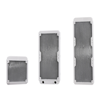 1PC White 120/240/360mm Aluminium Water Cooling Computer Radiator Water Cooler 18 Tube CPU Heat Sink Exchanger