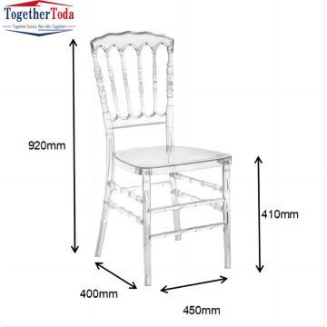 Leisure Backrest Clear Transparent Acrylic Hotel Chairs