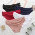 Fashion Cotton G-string Lace Patern Thong Low-Waist Women's Panties Sexy Thong Comfortable Underwear Female Cotton Underwear