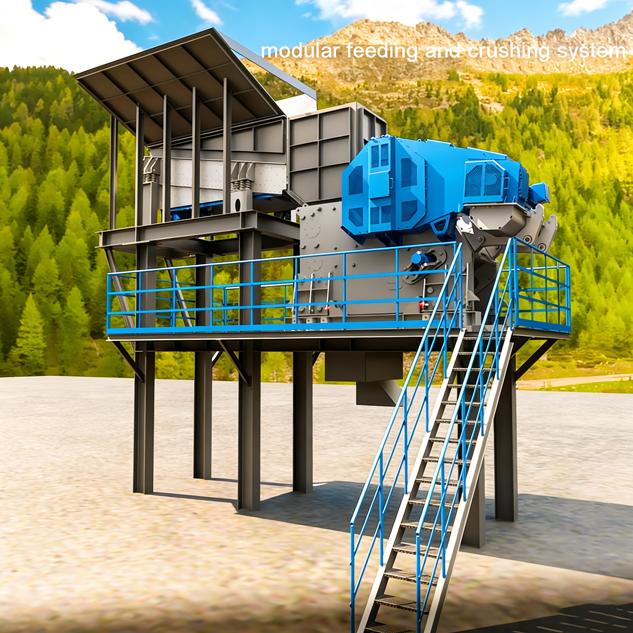 Complete Set Copper Ore Crusher Line