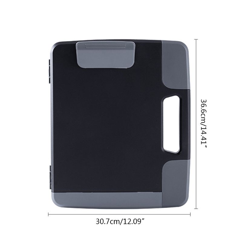 Portable A4 Files Document Clipboard Storage Case Organizer Holder Office Supply K1AB
