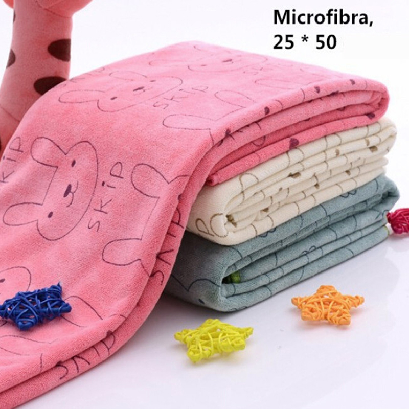 Lovely Rabbit Soft Microfiber Baby Infant Bath Towel Newborn Absorbent Drying Washcloth Feeding Cloth Toalha