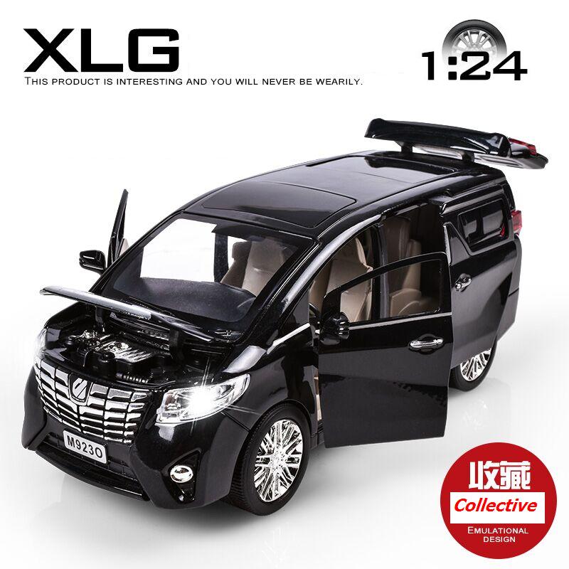 1:24 Alloy Model Simulation MPV Big 20Cm (M923O-6) W/6 Doors Openable Business Car Excellent Quality