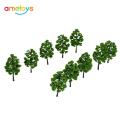 10 Pcs Model Trees Architectural Model Railroad Layout Garden Landscape Scenery Miniatures Model Supplies Building Kits Toys