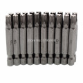 20 Pieces Magntic Torxe Screwdriver Bits 50mm Long Quick-Change 1/4'' Hex Shank T30 Star Head Screw Driver Drill Bits Tools Set