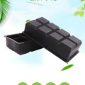 1pc Black Grade Silicone 8 Big Cube Giant Jumbo Large Silicone Ice Cube Square Tray Mold Mould Non-toxic Durable