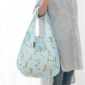 PURDORED 1 Pc Flower Shopping Bag Fordable Women Shopping Tote Bag Portable Waterproof Reusable Cloth Eco Grocery Bag Handbags