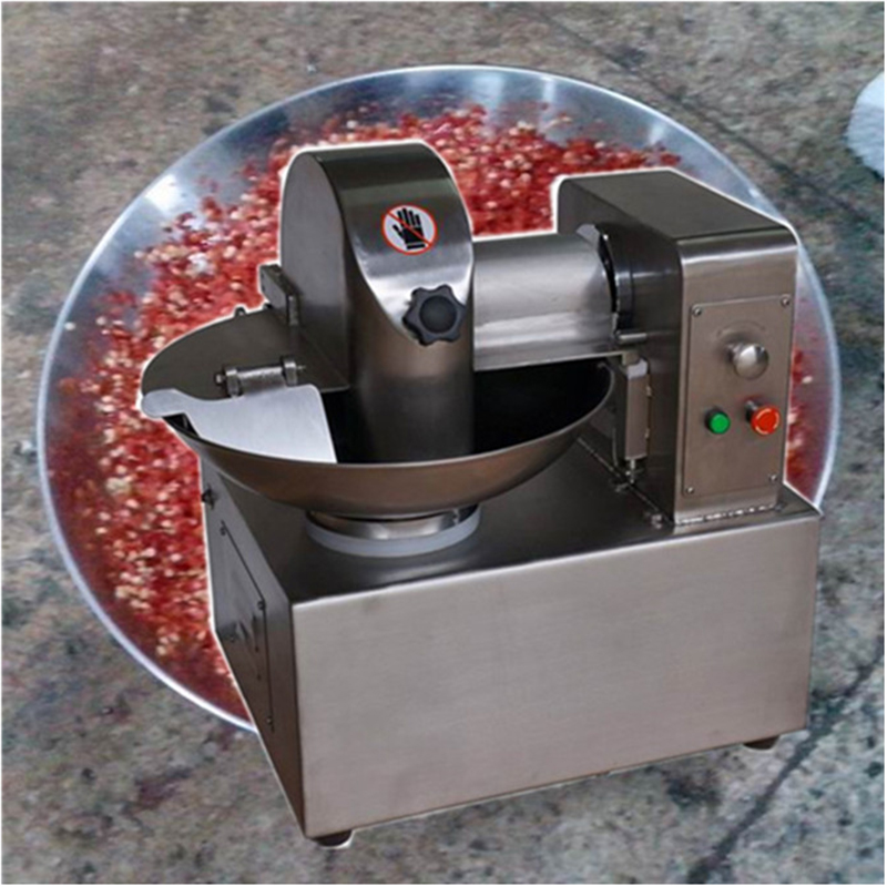 Commercial 8L Capacity Meat Sausage Meat Cutting Bowl Machine/Electric Meat Vegetable Mixer 120kg/h Multifunction Cutter Grinder