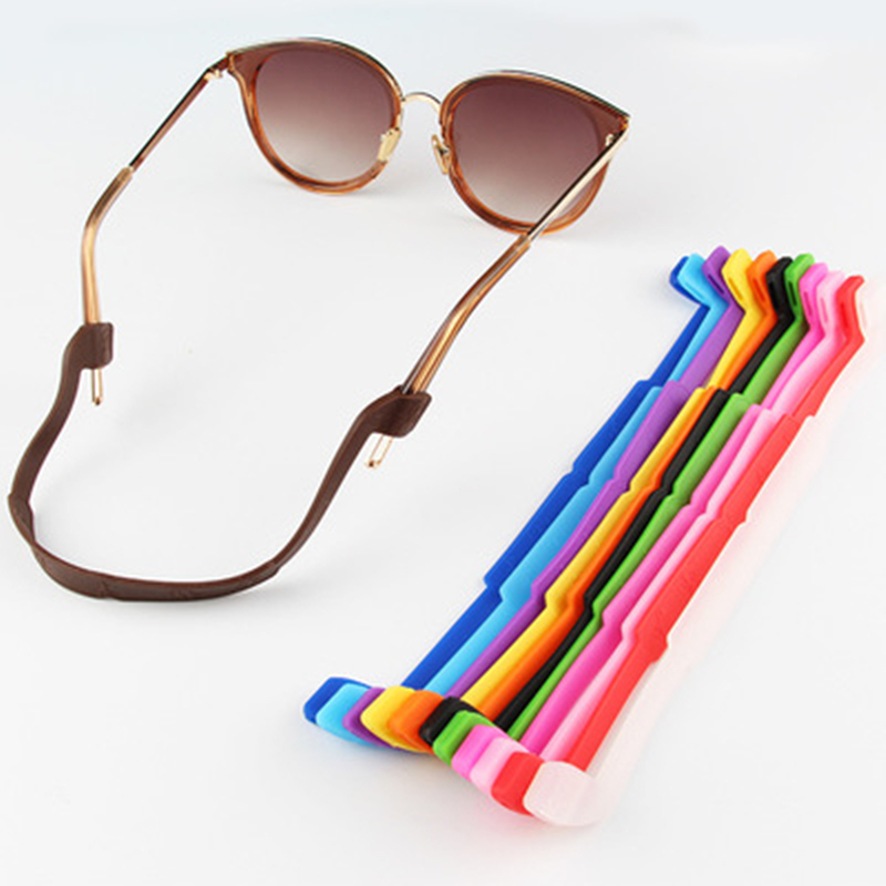 1Pcs Adjustable Silicone Eyeglasses Straps Glasses Sunglasses Chain Sports Band Cord Holder Elastic Anti-slip String Ropes